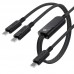 Charging Data Cable C5-11 USB-C to 2xUSB-C 100W