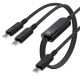 Charging Data Cable C5-11 USB-C to 2xUSB-C 100W